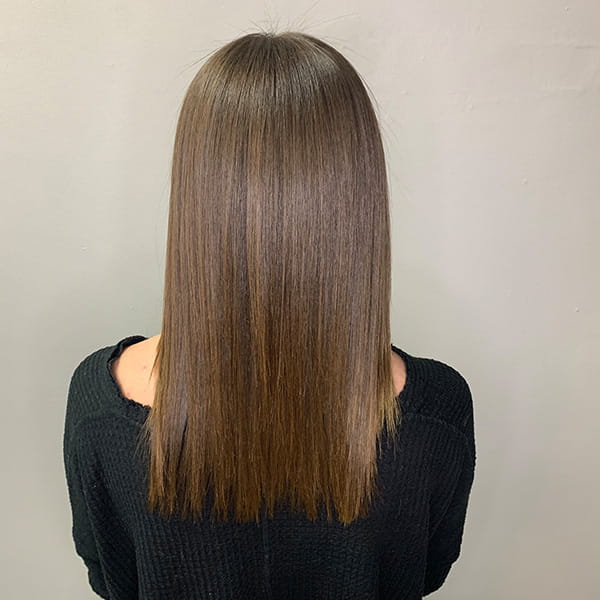 After Keratin Hair Smoothing Treatment